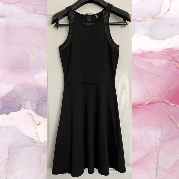 H&M | Cute A-Line Mesh Polka Dot Trim Dress - Picture 3 of 12